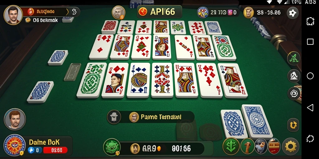 Tampilan seru gameplay Domino di API66.