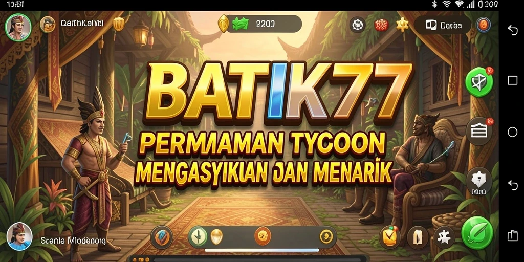 Tampilan gameplay BATIK77 yang menarik dan penuh strategi Tycoon.