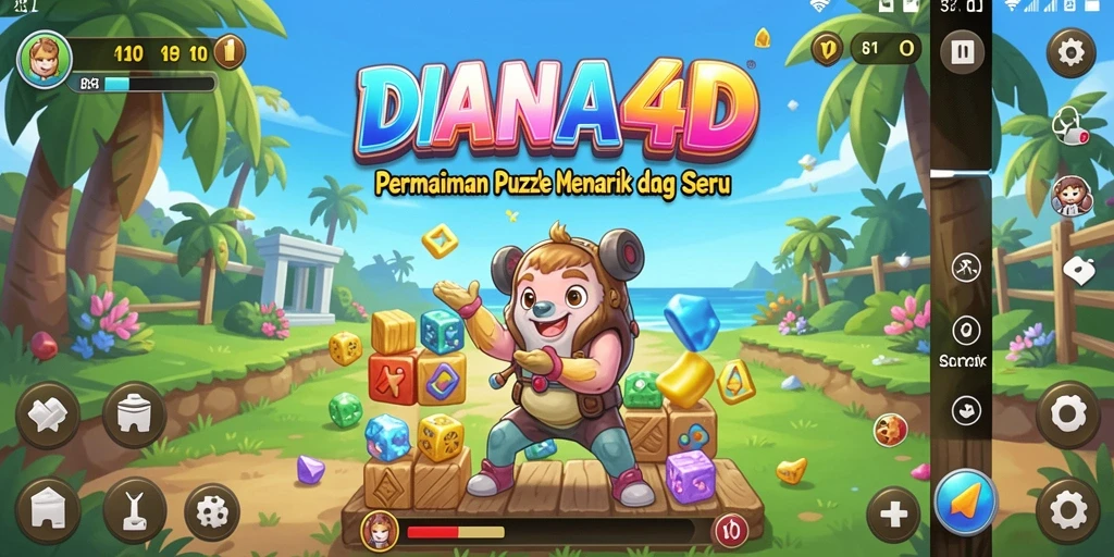 Gameplay DIANA4D yang seru dan menantang puzzle.
