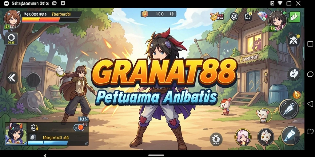 Screenshot menunjukkan aksi seru dalam gameplay Anime.