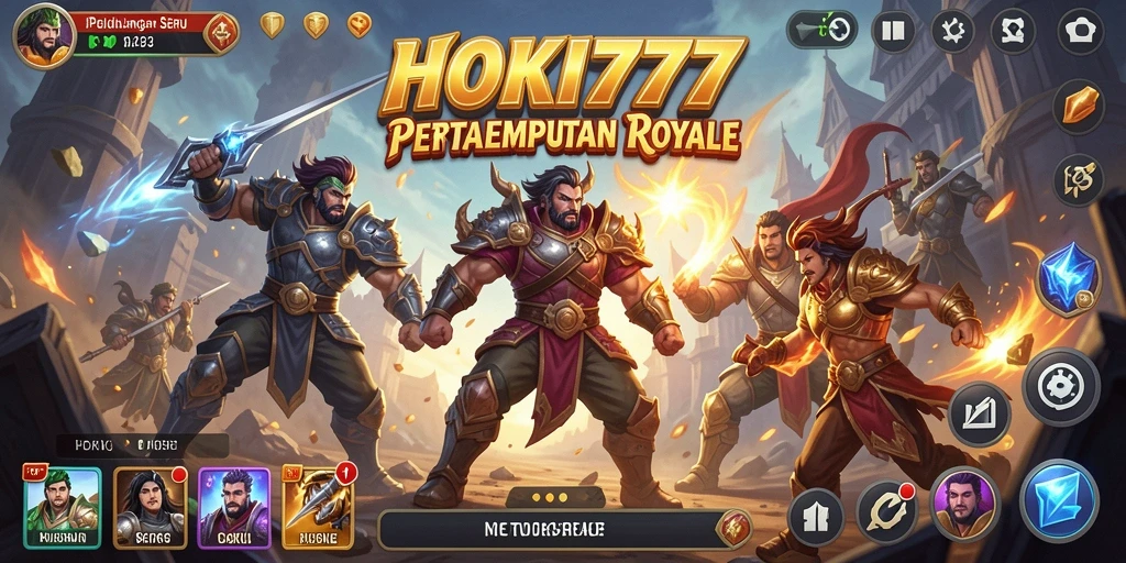 Tampilan gameplay HOKI777 yang mendebarkan dalam pertempuran Battle Royale.