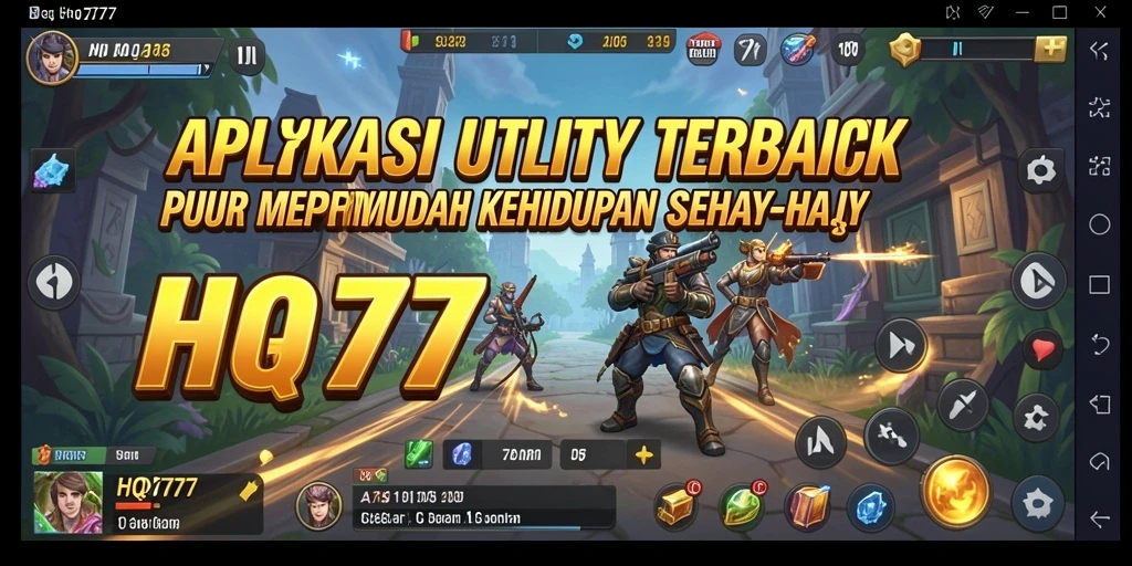 Tampilan antarmuka HQ777 yang sederhana dan efektif.