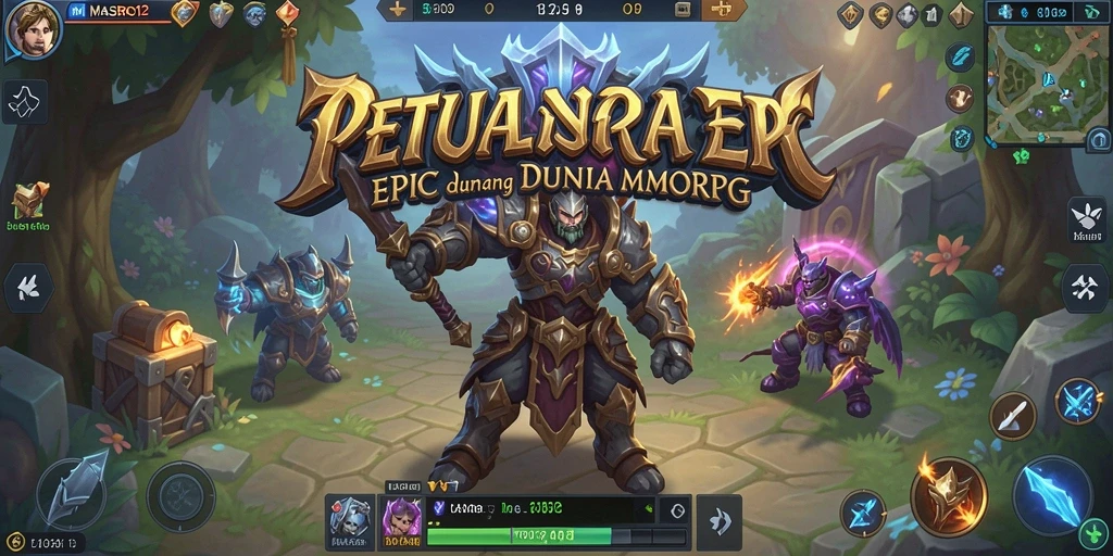 Tampilan menarik dari gameplay MMORPG MASBRO12 yang penuh aksi.