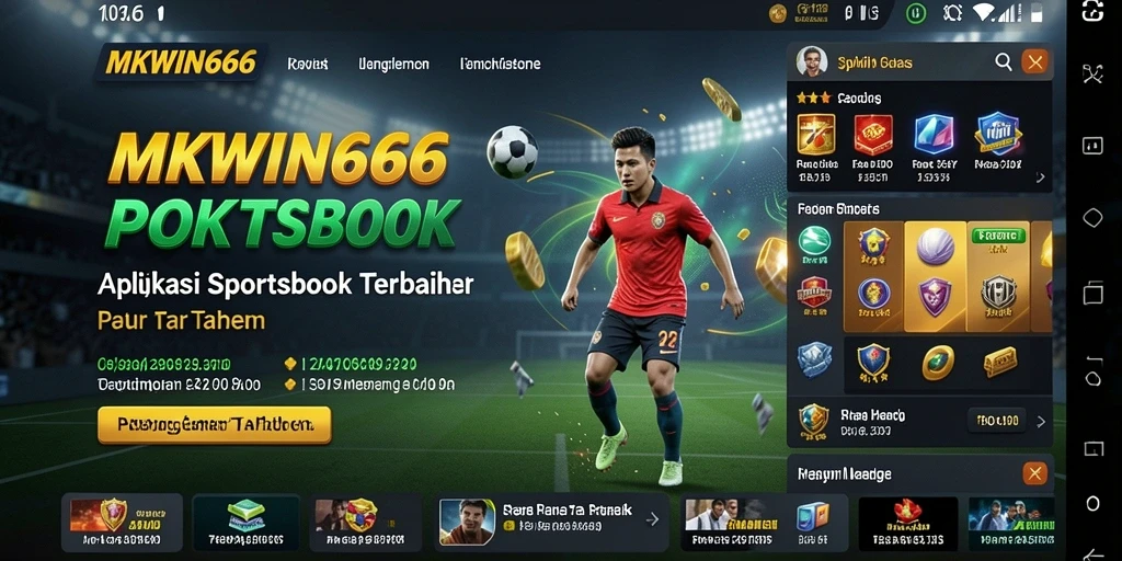 Tampilan gameplay utama MKWIN666 yang memukau dan interaktif.