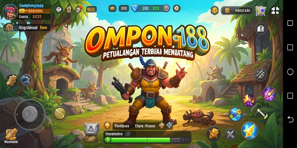 Tangkapan layar dari gameplay OMPONG188 yang menampilkan dunia luas yang dapat dieksplorasi.