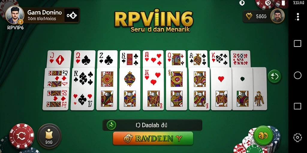 Gameplay seru RPVIP6 dengan grafis menarik dan interaksi pengguna.