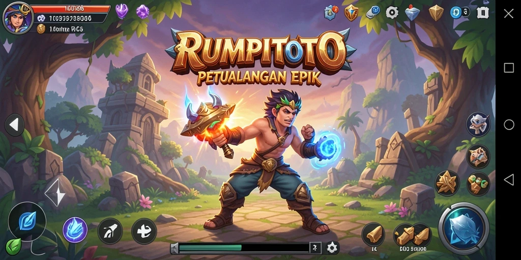Tampilan gameplay RUMPITOTO yang memukau dan penuh aksi.