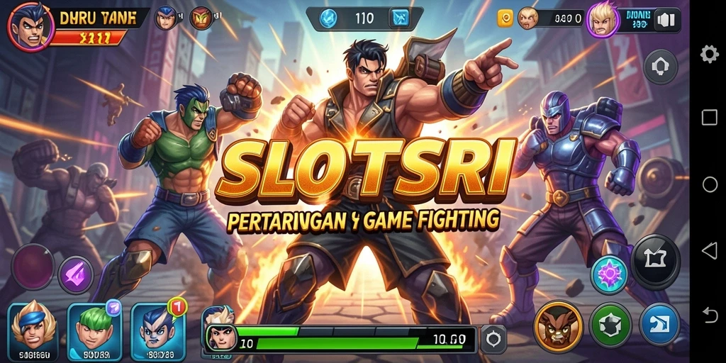 Gameplay SLOTSRI yang mendebarkan dan penuh aksi dalam pertarungan.