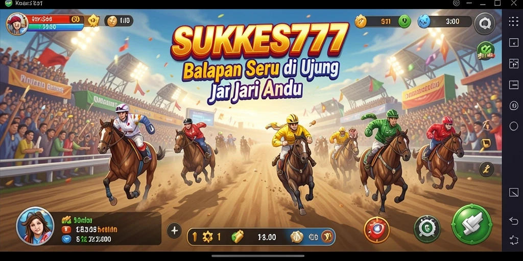 Screenshot menampilkan aksi balapan seru di SUKSES777.