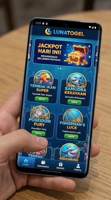 Layar unduhan aplikasi lunatogel dengan informasi versi dan ukuran.